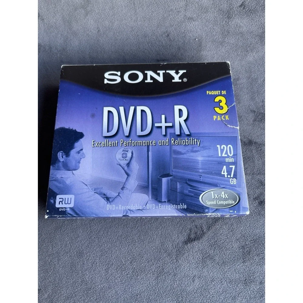 Sony DVD‎ +R 3 Pack, 120 Min., 4.7 GB, New sealed
